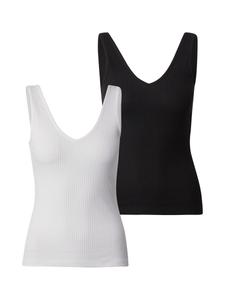 Топ ABOUT YOU Sally, черный/белый