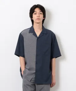 Легкая рубашка из полиэстера с открытым воротником (подходит для различных мероприятий) Comme Ca Ism, цвет Navy