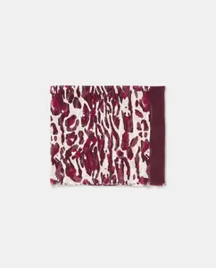 Шарф с животным принтом Tintoretto, розовый