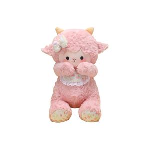 Плюшевая игрушка ягненок Lamb Sheep, высота 45 см XIWANTONG, розовый