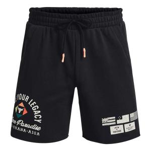 Шорты project rock heavyweight terry shorts 'black' Under Armour, черный