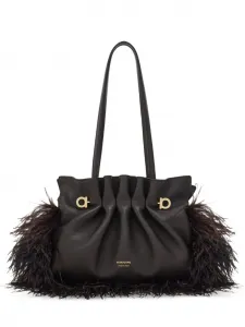 Мягкая сумка (размер S) Ferragamo, коричневый