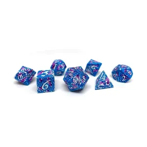 Полимерный набор из чешуи дракона — королевский (7), Dice - Metal 7 Piece Poly Sets (Easy Roller Dice)