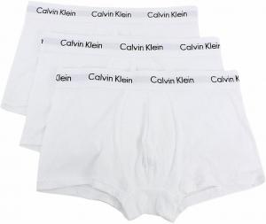 Комплект из 3 мужских трусов-боксеров Calvin Klein из микрофибры с низкой посадкой., White(Nu2664-100)/Black