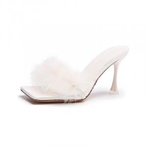 Тапочки-слайды женские CAOT, Ecru