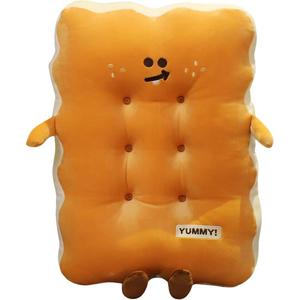 Плюшевая кукла Cartoon Thickened Cookies Dolls высота 45см ZITONG, оранжевый