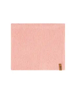 Вязаный шарф-воротник для девочек на межсезонье - для малышек и для взрослых. Deux Par Deux, розовый