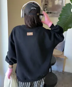 Мягкая и пушистая толстовка с флисовой подкладкой и принтом Aimoha - Select -, цвет Black