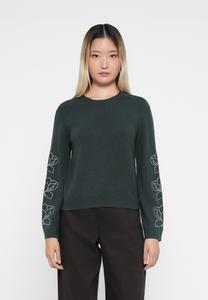 Джемпер ONLY ONLATIA FLOWER O NECK , June Bug /Beige