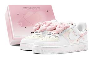 Кроссовки для скейтбординга Air Force 1 женские, низкие, желтый Nike