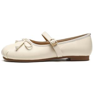 Туфли Мэри Джейн женские абрикосового цвета WEISHIBANGWEI, Apricot