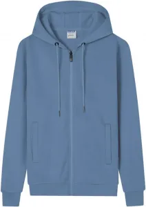 Толстовка с капюшоном для мужчин, на молнии, с флисовой подкладкой, свободного кроя