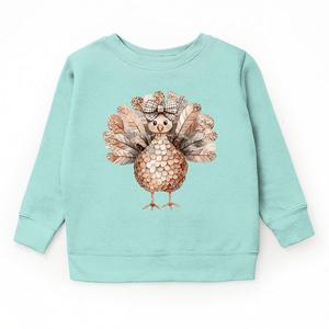 Свитшот с принтом Sparkle Turkey The Juniper Shop, Seafoam