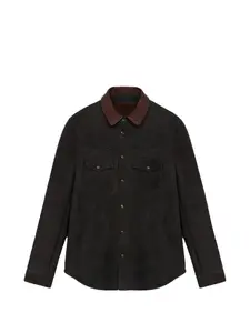 Кожаная рубашка Fortela, черный