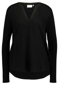 Топ с длинным рукавом Kacalina Kaffe, глубокий черный