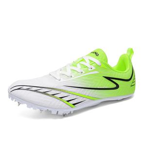 Kuding Скользоустойчивые низкие кроссовки для тренировок унисекс бело-зеленые, цвет White Green