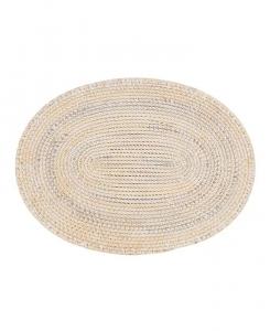 Набор плетеных салфеток из ротанга размером 4,14 x 19 дюймов Saro Lifestyle, белый