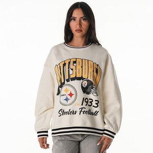 Женский оверсайз свитшот Pittsburgh Steelers в винтажном стиле из френч терри The Wild Collective