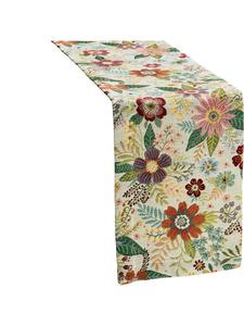 Erwin Müller Жаккардовая, хлопчатобумажная, тканая скатерть-дорожка из натуральных и разноцветных тканей