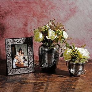 Michael Aram Средняя ваза с белой орхидеей, серебряный