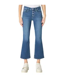 Синие джинсы с высокой талией, заправленные снизу вверх Liu Jo, синий