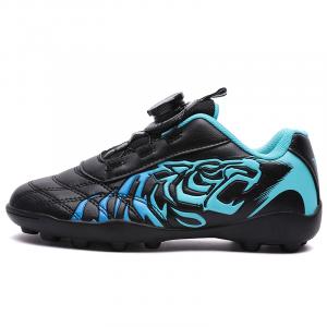 Кроссовки для футбола низкие детские Cushioning Rebound Abrasion Resistant PROTECTCAMEL, черный синий