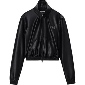 Alexander Wang Сатиновая куртка с полосками, Black