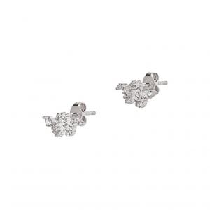 Серьги-гвоздики из стерлингового серебра 925 пробы EMPORIO ARMANI, серебряный