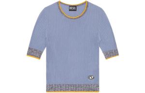 Diesel Трикотажное изделие женское, светло-фиолетовое, с круглым вырезом, средней плотности ткани, другие цвета