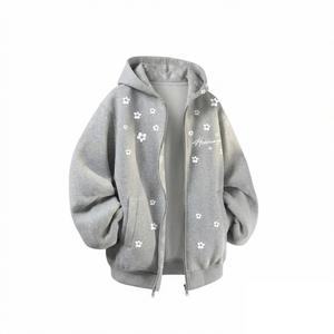 Толстовка Unisex Hooded Moderate Heavyweight HUANQIU, heather серый