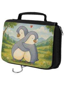 Mr. & Mrs. Panda Косметичка с изображением милого пингвина, без надписи, белого цвета