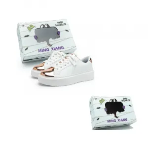 Singing Износостойкие легкие низкие скейтерские кроссовки для увеличения роста унисекс White Gold, цвет White Gold