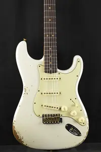 Fender Лимитированная серия 1964 L-Series Stratocaster Heavy Relic 3A Состаренный Олимпийский белый