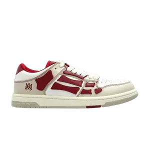 Кроссовки Amiri Wmns Skel Top Low Varsity - Deep Red, кремовый