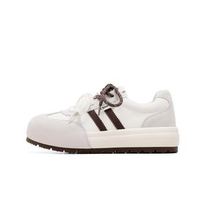 C°BANNER Женские низкие скейтерские кеды бежево-коричневые, цвет Beige Brown