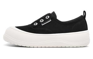 Кроссовки Dickies Skateboarding Shoes Women's Low-top Black/beige, черный
