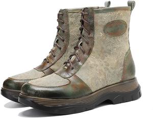 Женские кожаные ботинки CrazycatZ на щиколотку, кожаные разноцветные винтажные байкерские ботинки, Green