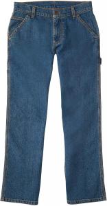Carhartt Boys' Washed Dungaree Pants Lined and Unlined, Medium Wash