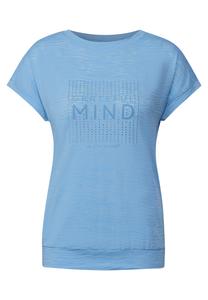 Рубашка CECIL, лазурный/небесно-голубой