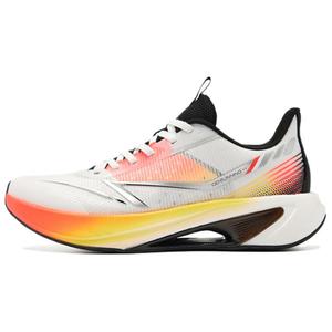 QIAODAN Легкие, амортизирующие, износостойкие, низкие, повседневные кроссовки для бега, мужские, белые, оранжевые, желтые