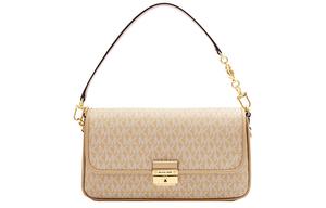 Кожаная сумка через плечо Bradshaw Trumpets для женщин верблюжьего цвета MICHAEL KORS