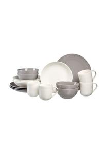 Сервиз Ritzenhoff & Breker Levi, 16 предметов, белый / серый