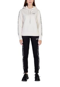 Спортивный костюм EA7 с толстовкой с капюшоном, бежевый