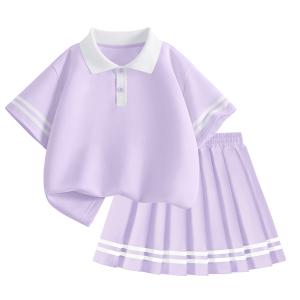 Детский комплект из двух частей: юбка, воротник-поло, средней длины Disney, pure soft фиолетовый