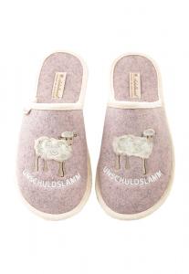 Тапочки Adelheid Filzpantoffel Unschuldslamm, розовый