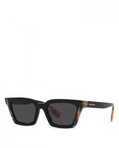 Квадратные солнцезащитные очки Burberry Briar, 52 мм, черный