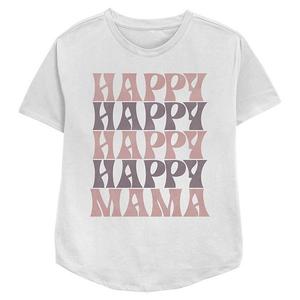 Женская футболка с принтом "Happy Mama" relaxed fit Unbranded