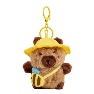 Плюшевый кулон AIQINGCAOZHILIANWANJU Travel With Capybara Doll высотой 8 см AIQINGCAOZHILIAN(WANJU)