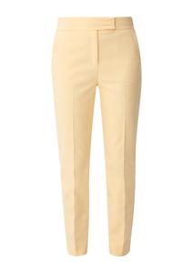 Узкие брюки со складками s.Oliver BLACK LABEL, светло-желтый