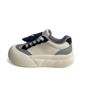 City camel Дышащие женские скейтерские кеды низкие тёмно-синие, цвет Dark Blue